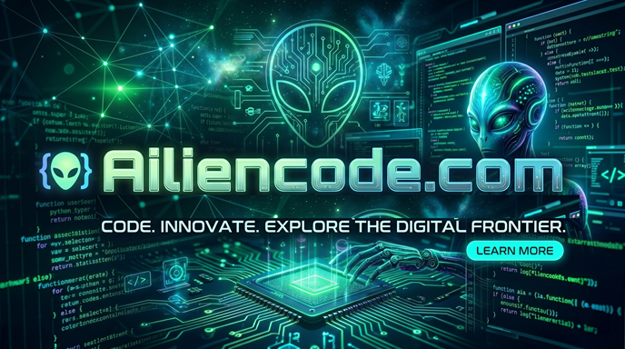 Ailien Code — Code. Innovate. Explore the Digital Frontier.